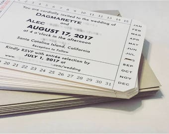 Train Ticket Invitation for Travel Wedding / Vintage Inspired Ticket Invitation / Ferry Ticket / Destination Wedding Invitation (set of 20)