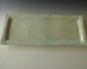 pale turquoise tray