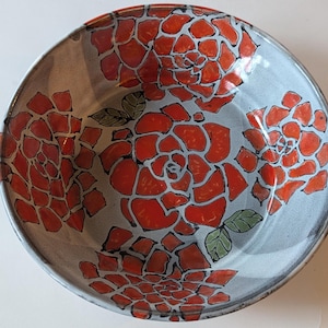 9&quot; pie dish with rose design