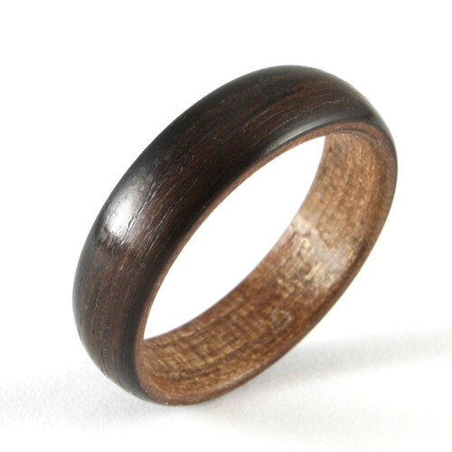 Ebony Wooden Wedding Ring For A Man