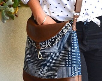 The Hippo Hobo PDF Sewing Pattern Instant download Handbag Shoulder Bag Hobo Bag Pattern