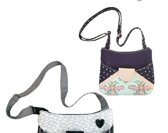 The Dash About Cross Body Bag - PDF Sewing Pattern - Instant download, Handbag, Shoulder Bag, Crossbody Bag Pattern