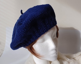 Patrón de boina clásica de punto con tallo: (Patrón PDF)