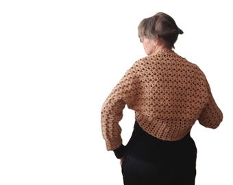Patrón de bolero de flores a crochet: Promenade of Posies Shrug (patrón PDF)