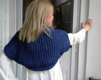 Knit Bolero Shrug Pattern: Cozy Cap Sleeve Cropped Cardigan (PDF Pattern)