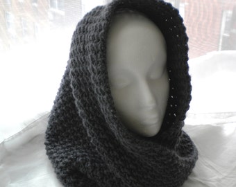 Crochet Twisted Cowl Hood Pattern:  Enchanted (PDF Pattern)