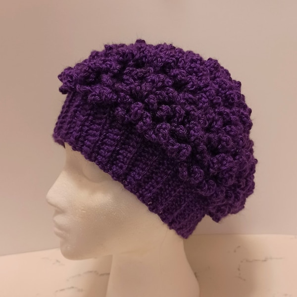 Crochet Maitaki Hat Pattern:  Fur Stitch design (PDF Pattern)