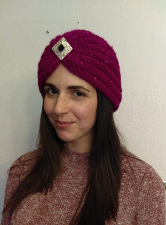knitted turban hat