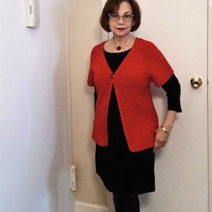 Crochet Raglan Jacket PATTERN- Victoria / Crochet Cardigan Pattern / Crochet Raglan Cardigan / Crochet Raglan Sweater / Top Down pattern