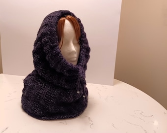 Patrón de capucha con cordón para tejer Joyful Song (PDF)