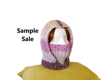 Pasamontañas tejido a mano / Acrílico multicolor - Talla adulto