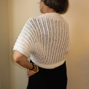 Knit Bolero Shrug PATTERN- Cascading Lights / Knit Bolero pattern / Knit Shrug pattern / Knit Shoulder Shrug pattern /Knit Cropped Cardigan
