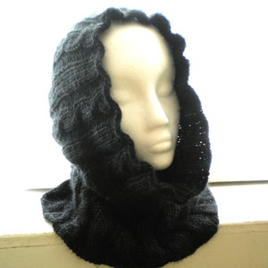 Knit Cowl Hood PATTERN- Chelsea / Knit Cable Cowl Hood pattern / Knit Cowl pattern / Knit Hood pattern / Knit Cable Neck Warmer pattern
