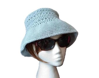 Patrón de gorro de pescador Love Me de crochet: algodón, verano y primavera (patrón PDF)