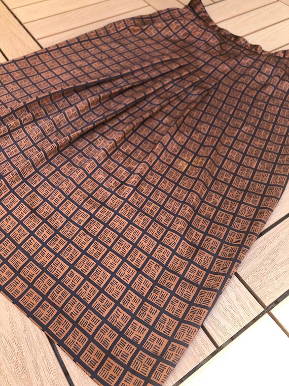 Stirling Cooper satin polyester brown geometric pa