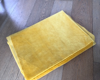 Mustard Yellow Velvet Fabric (over 5 yards)