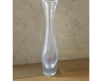 Sven Palmqvist for Orrefors Opalescent Art Glass Bud Vase MCM