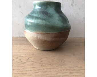 Keeling Turquoise Studio At Pottery Vase, Signed