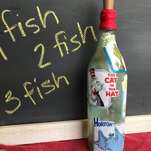 Dr. Seuss Katze Im Hut beleuchtete Flasche