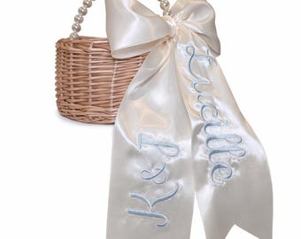 Custom Flower Girl Basket