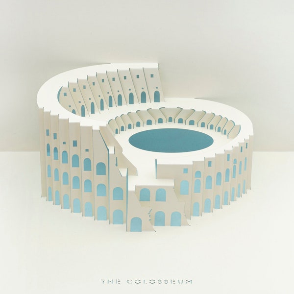 Rome Colosseum 3D pop-up card