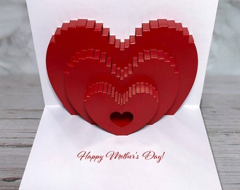 Mother's Day love pop-up card