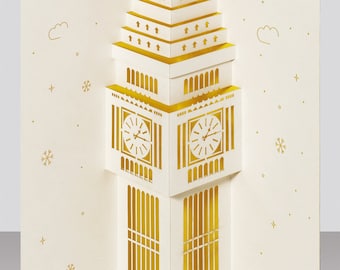 Big Ben Christmas pop-up Bright Yellow cover