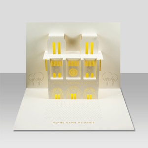 3D-pop-upkaart Notre-Dame-kathedraal