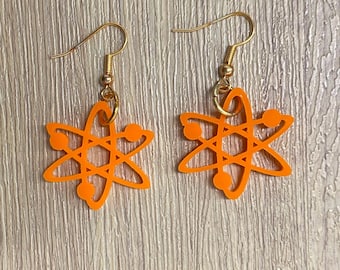Atom earrings