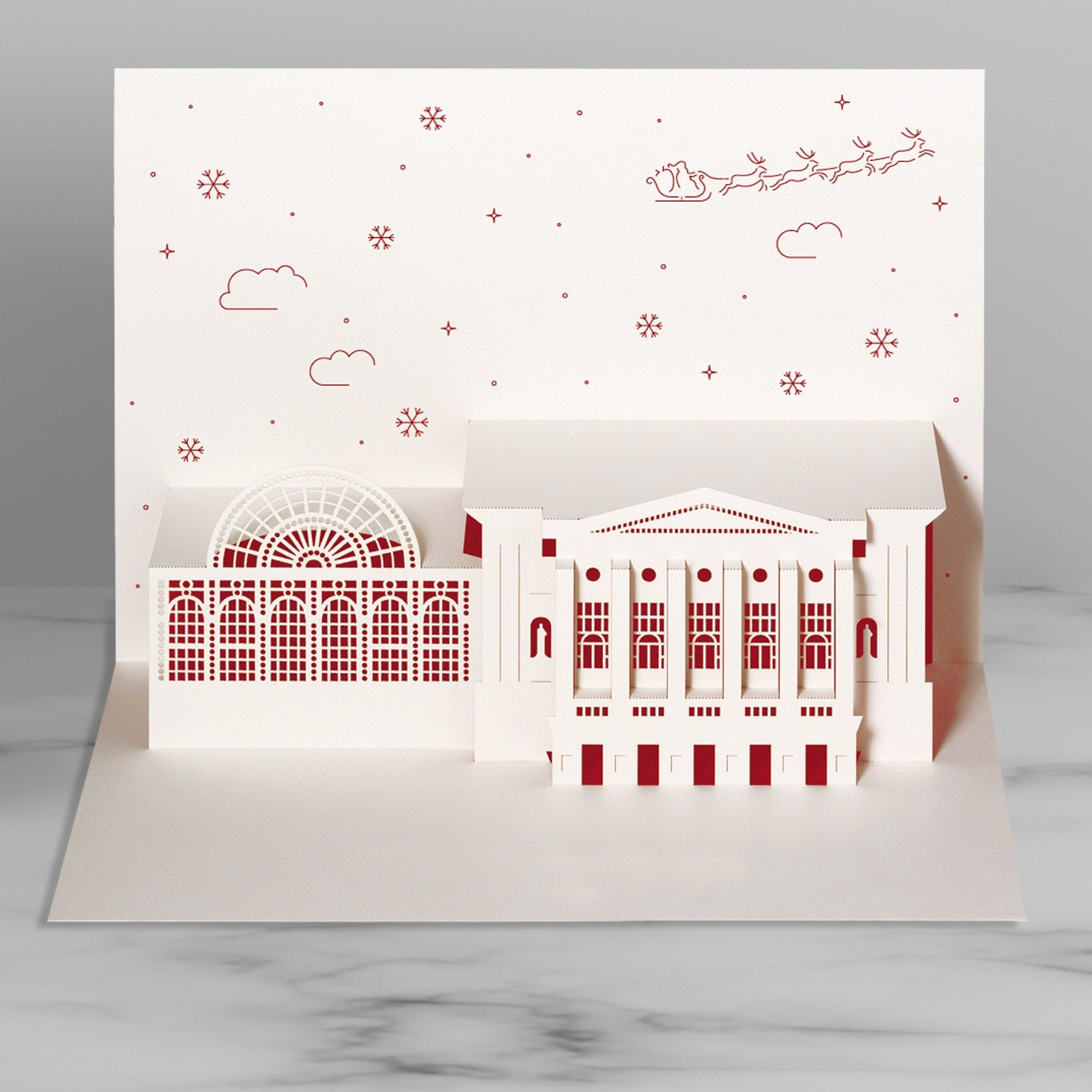 Building with Logo, Architecture gifts for clients, event custom design  popup card