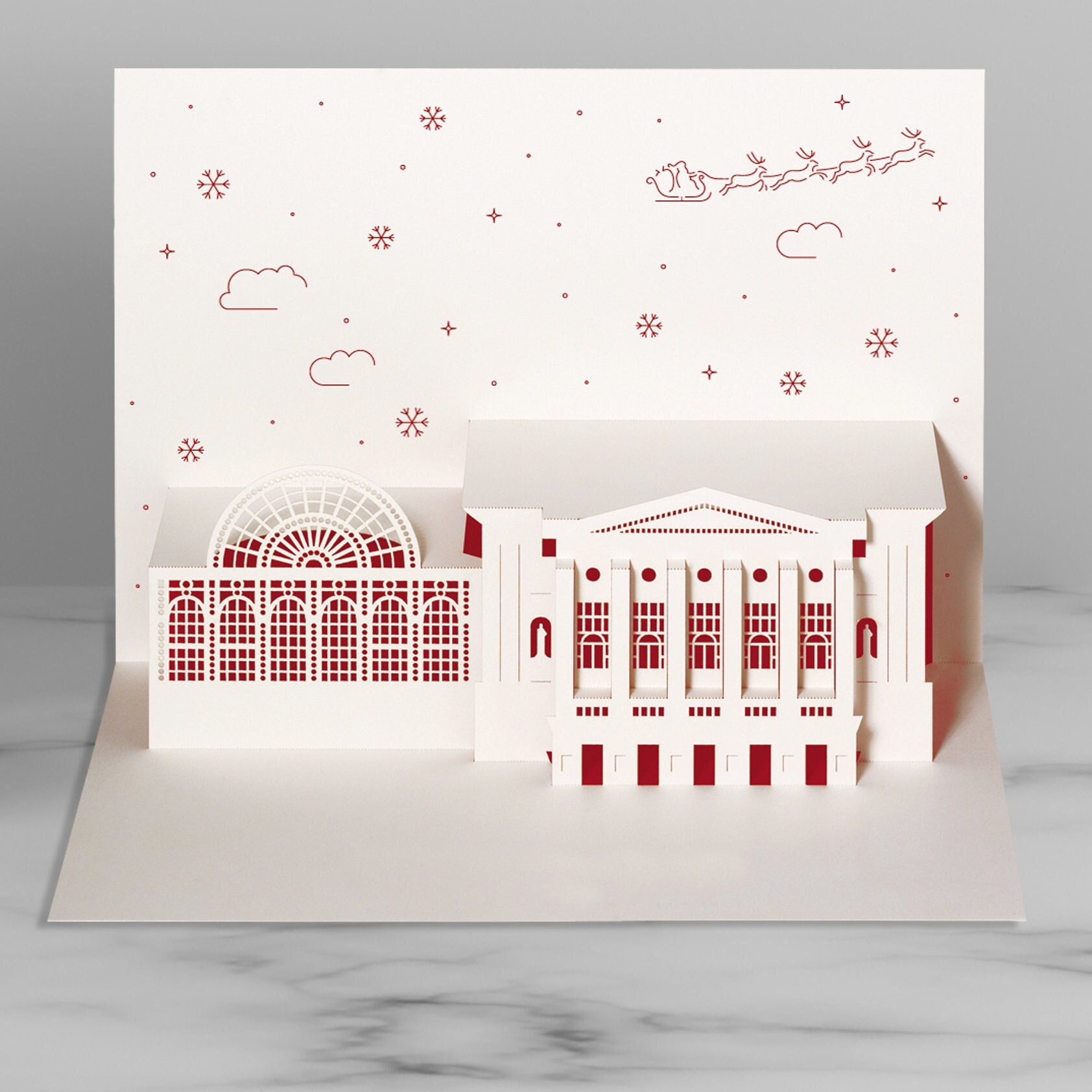 Royal Opera House Christmas Popup Card Etsy