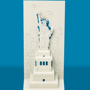 Freiheitsstatue NYC 3D Pop-Up Karte