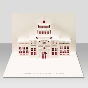 Carte pop-up 3D du musée V&A