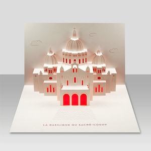 Carte pop-up 3D Basilique du Sacré-Cœur
