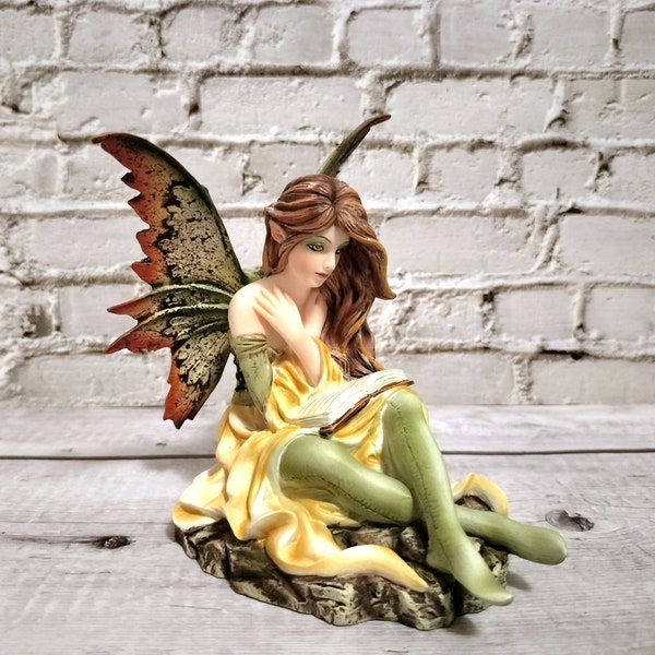 5" Fairyland Fairy - Fairy Garden - Reading Fairy - Garden Decoration - Fantasy Figurine - Collectible - Large Figurine