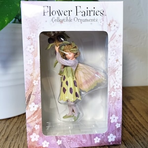 NEW in Box - Sloe Fairy - RETIRED Cicely Mary Barker Flower Fairies - Fairy Garden - Fairy Figurine - Ornament