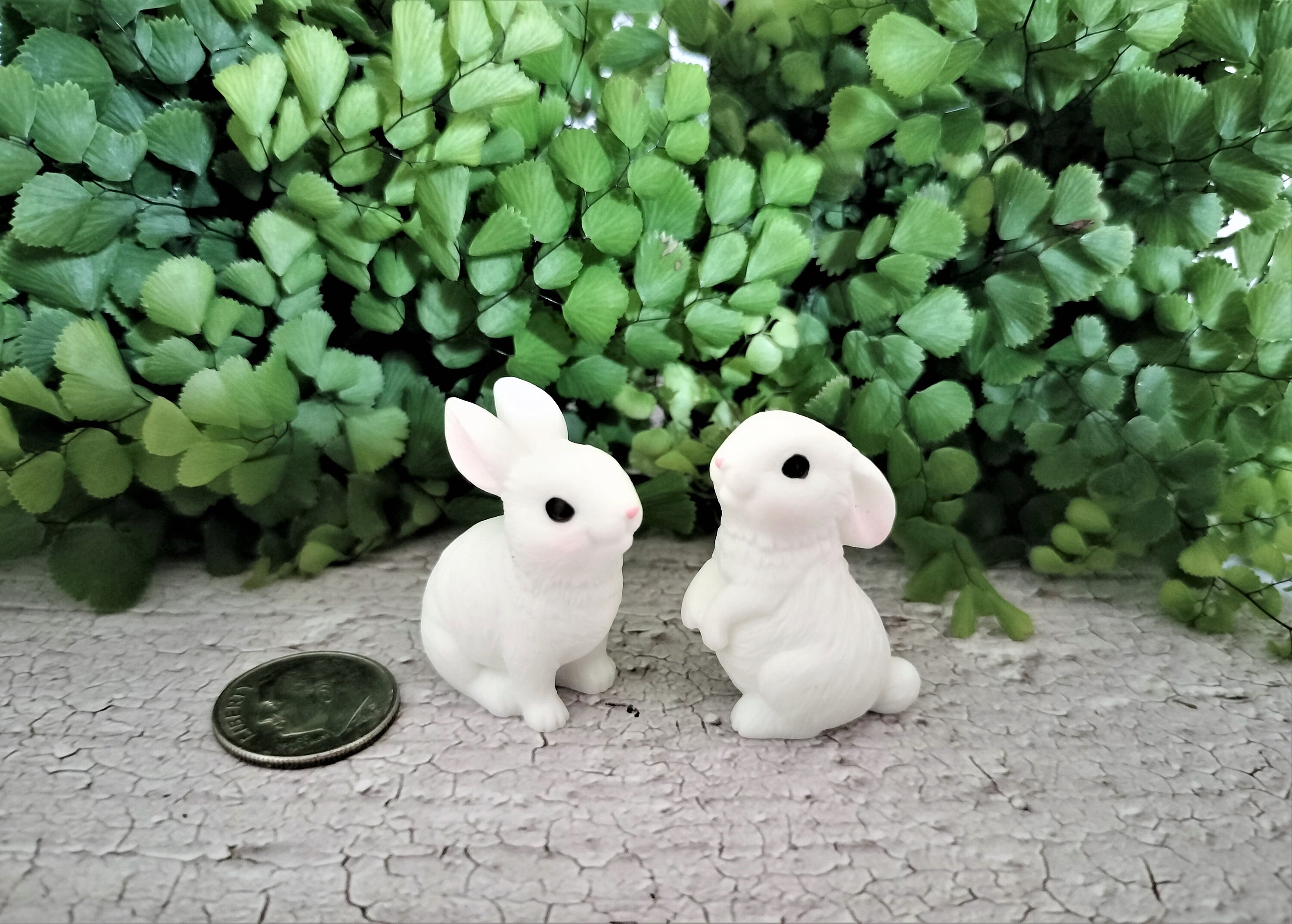 Mini Rabbit Figurine Etsy