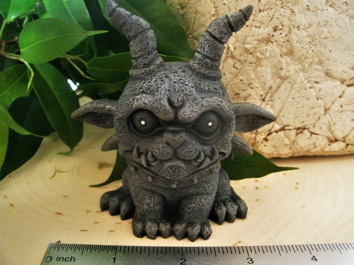 Mini Gargoyle Agamon 3 1/2 Fairy Garden Mini | Etsy