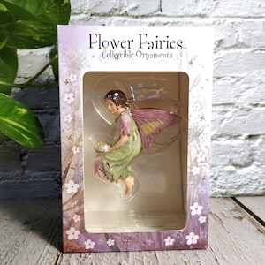 Mallow Flower Fairy - NEW in Box - RETIIRED Cicely Mary Barker Flower Fairies - Fairy Garden - Fairy Figurine - Ornament