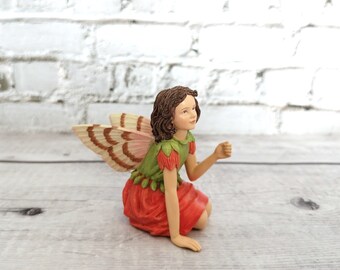 NEW NOT Boxed - Geranium Fairy - RETIRED Mary Cicely Barker Flower Fairy - Fairy Garden - Fairy Figurine - Vintage