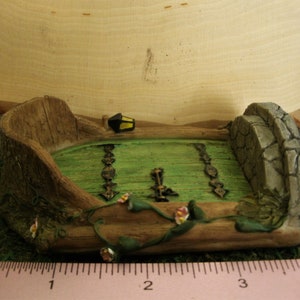 4 Small Mystical Green Fairy Door Fairy Garden Miniature Garden Terrarium Garden Accessory image 5