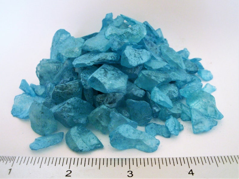 Pearlized Faux Sea Glass 1 Pound Bag Ocean Blue Glass Etsy