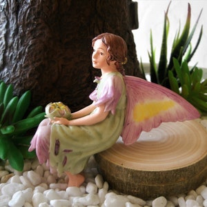 NEW in Box - Mallow Flower Fairy - RETIRED Cicely Mary Barker Flower Fairy - Fairy Garden - Fairy Figurine - Ornament