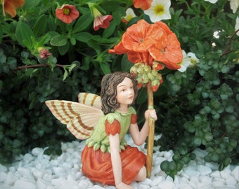 Pretty Fairy Lying on a Flower Ornament.Alator Bargain Price Gift Pretty Fairy Lying on a Flower Ornament.Alator Bargain Price Gift