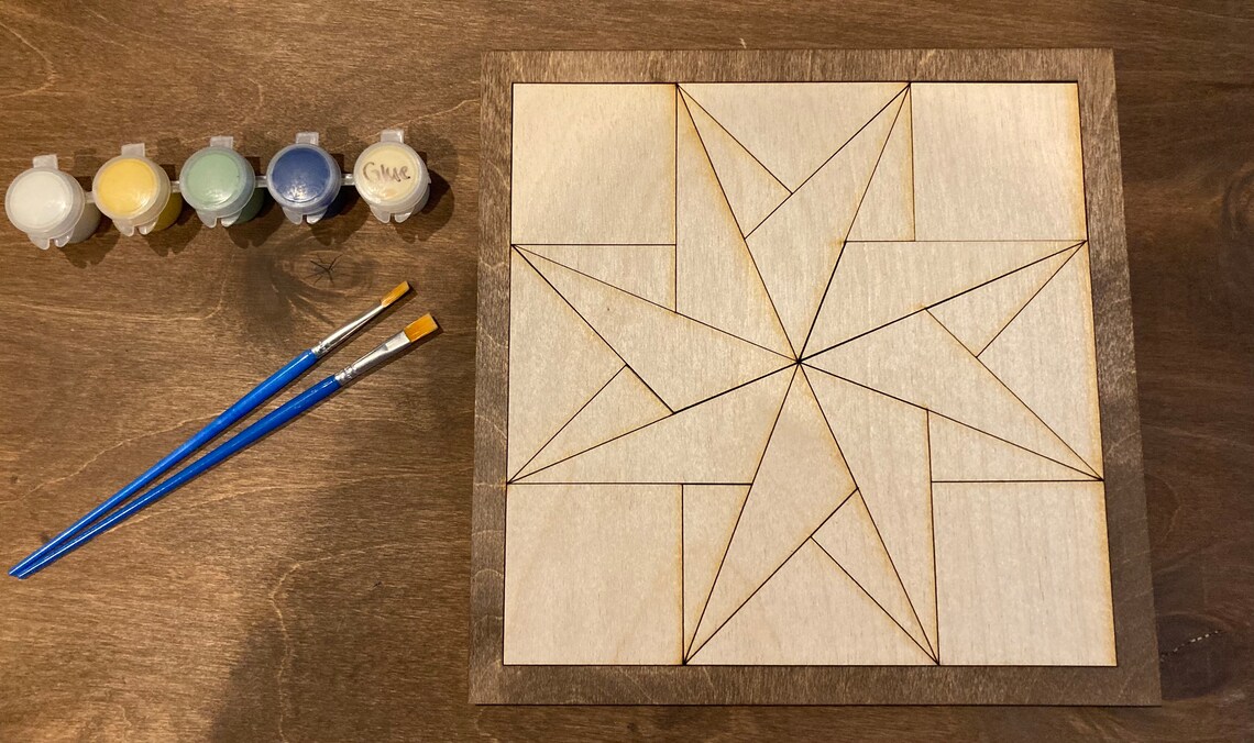 DIY Barn Quilt Painting Kit DIY Mosaic Craft Barn Quilt Kit Etsy