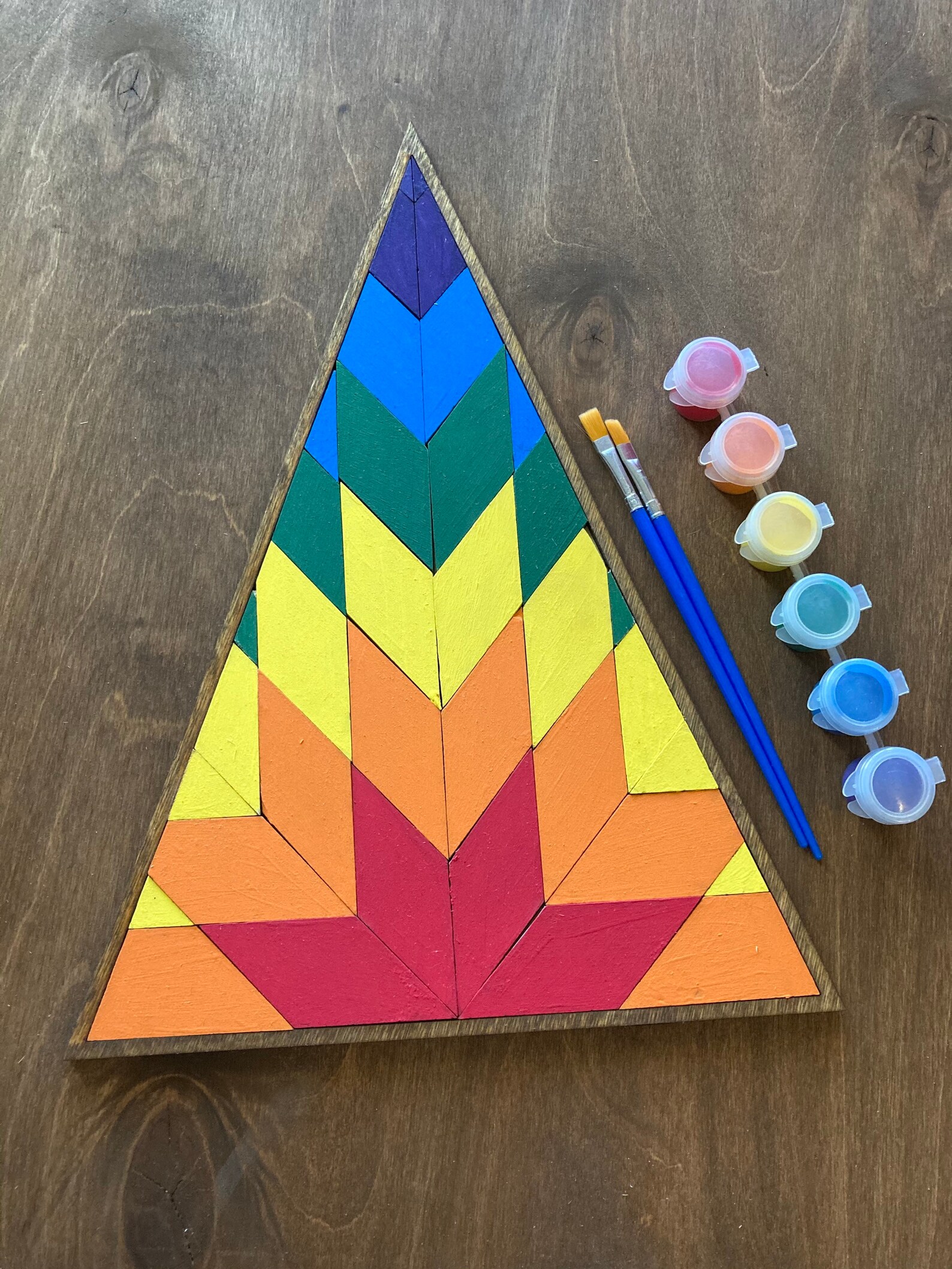 DIY Kit DIY Craft Kit Geometric Painting Kit Paint at Home Etsy