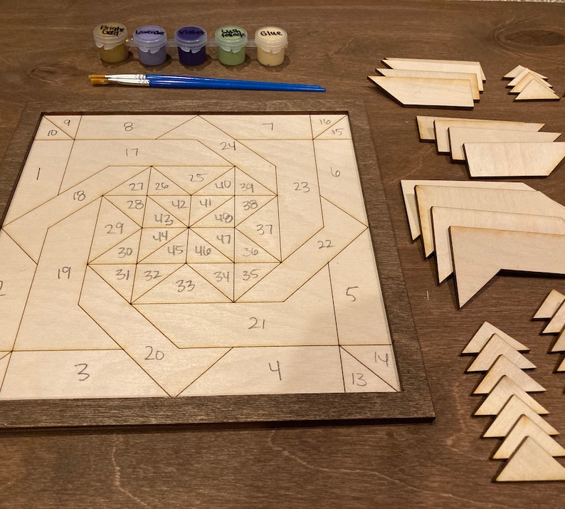 DIY Barn Quilt Painting Kit DIY Mosaic Craft Barn Quilt Kit Etsy