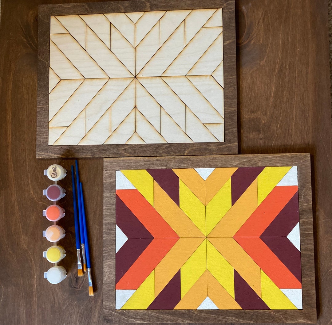 DIY Barn Quilt Painting Kit, DIY for Kids, DIY for Adults, Gift for Her