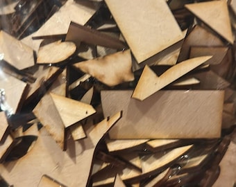 bulk laser cut geometric baltic birch pieces