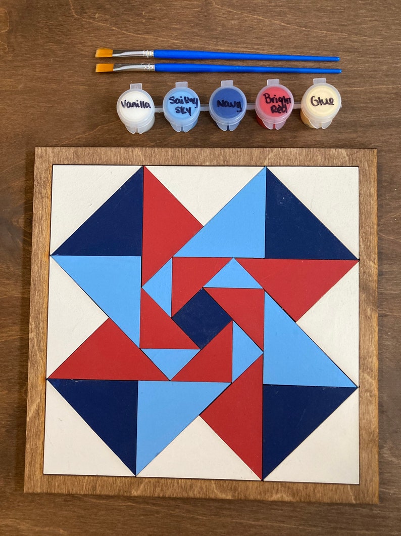 DIY Barn Quilt Painting Kit DIY Mosaic Craft Barn Quilt Kit Etsy